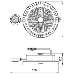Syväsäteilijä Philips CoreLine highbay - SYVÄSÄTEILIJÄ CORELINE HIGHBAY 30000LM 840 SIA IP65 WB H4