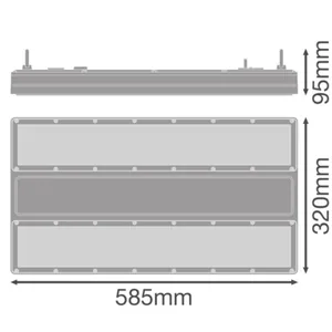 Syväsäteilijä Ledvance High Bay PFM Flex - SYVÄSÄTEILIJÄ HIGH BAY PFM HB FLEX 240W 840 35D ML 44KLM