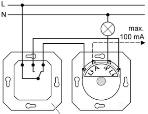 Valonsäädin Hager S.1 - VALONSÄÄDIN S.1 2873 20-500W RL/LED UR