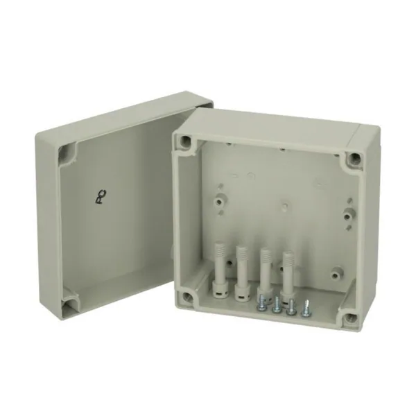Asennuskotelo ABS Fibox MNX 130x130, ABS 125/75 HG