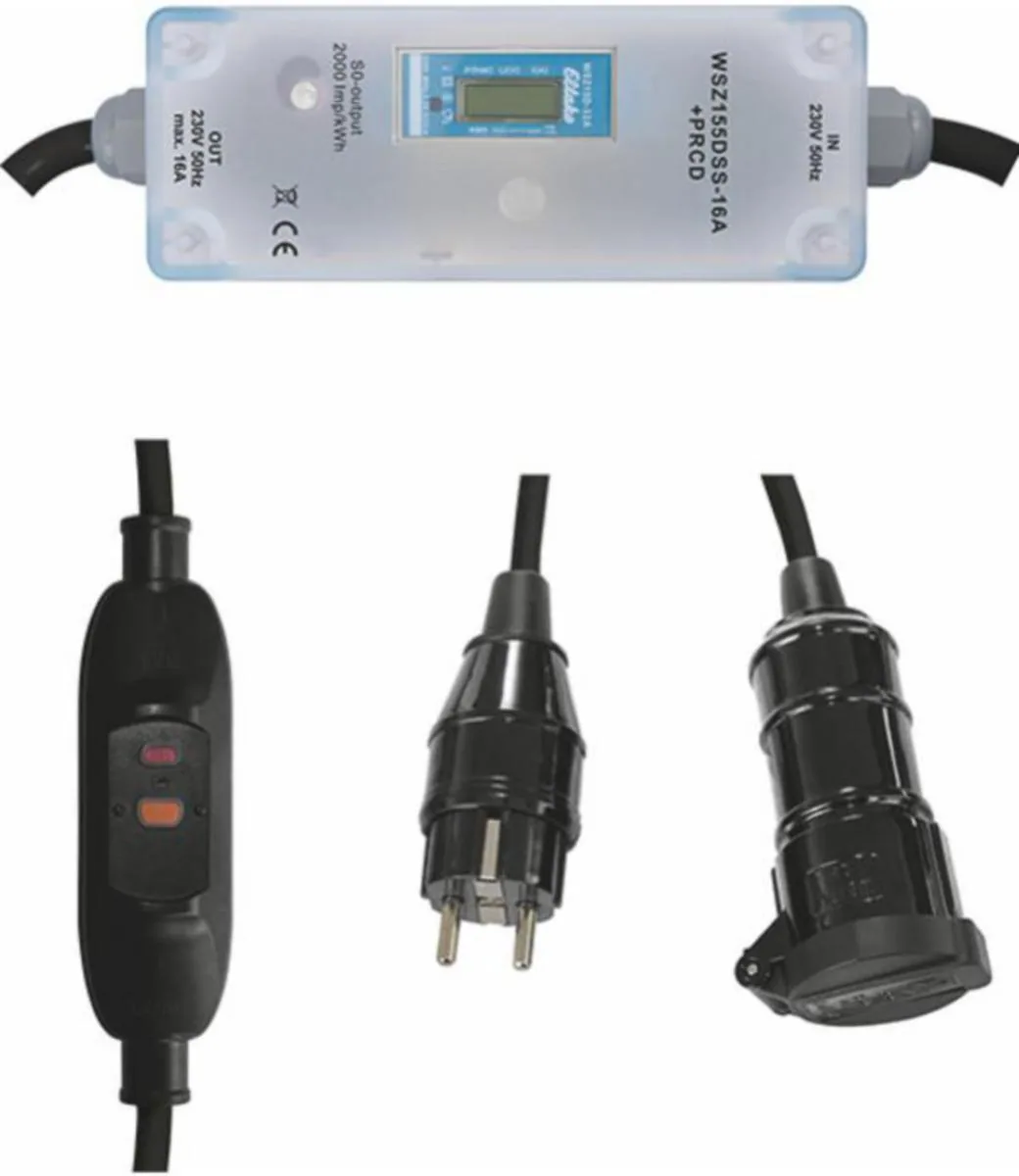 Energiamittari paneeli Eltako Schuko+VV - ENERGIAMITTARI PANEELI ELTAKO ROIKKAMITTARI,1V,SCHUKO+VV