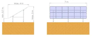Maa-asennusteline Orima Solar Beeta - ASENNUSTARVIKEPAKKAUS ORIMA SOLAR BEETA 12 PAN RUUVIPAALU