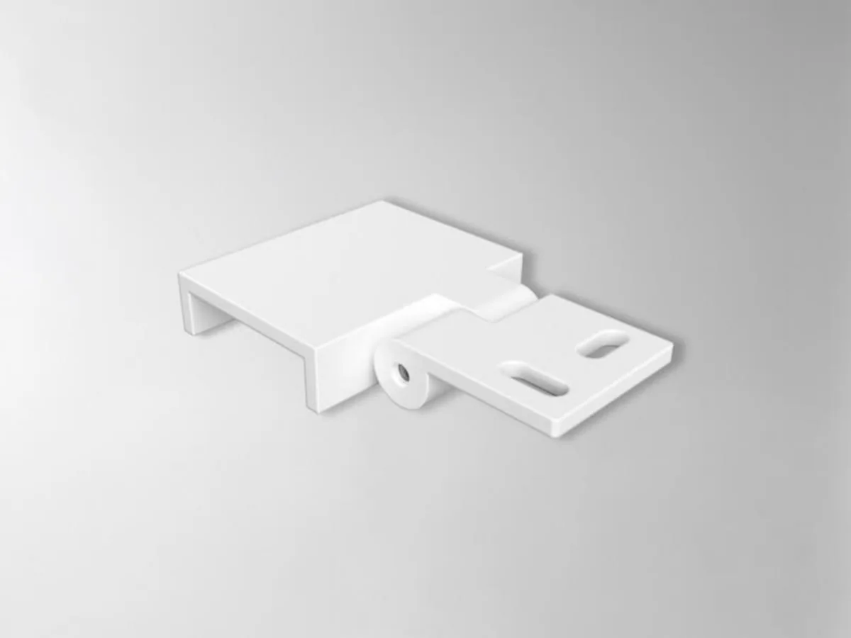 Mekaaninen lisätarvike Hide-a-lite Flexline - MEKAANINEN LISÄTARV FLEXLINE KULMAKIINNIKE 32MM 2 KPL WH