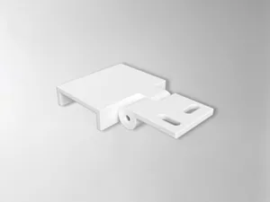 Mekaaninen lisätarvike Hide-a-lite Flexline - MEKAANINEN LISÄTARV FLEXLINE KULMAKIINNIKE 32MM 2 KPL WH