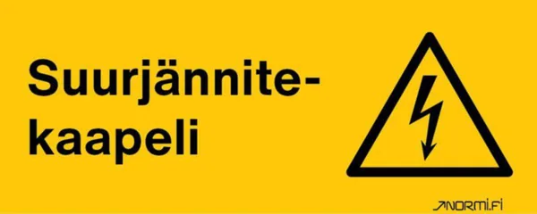 Merkintäkilpi Normiopaste SUURJÄNNITEKAAPELI