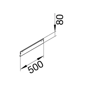 Päätykappale Hager tehalit.BKG - PÄÄTYKAPPALE TEHALIT.BKG BKGD FE 500X80 ZN