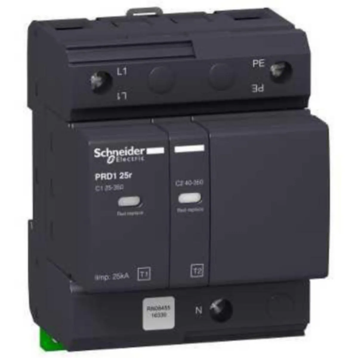 Ylijännitesuoja kiinteistö Schneider Electric Acti 9 PRD1 25R 1P+N HÄL TYYPPI 1+2