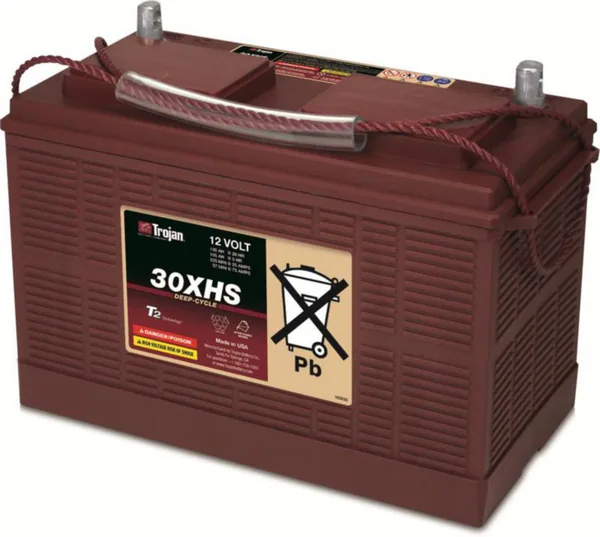 Aurinko-ja tuulivoima-akku, ajovoima akku avoin Trojan 30XHS-UT 12V 130Ah