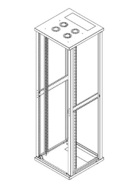Kaappitarvike Gigamedia LATTIARUNKO 42U, 800X800