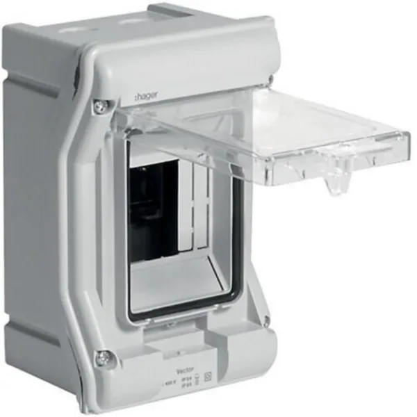 Moduulikotelo pinta PC Hager Vector IP54 PS VE103N 1x2/3MOD PS/PC