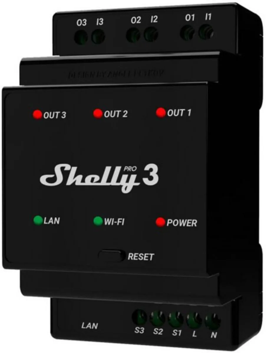 Shelly Pro -releet - OHJELMOITAVA RELE SHELLY PRO 3