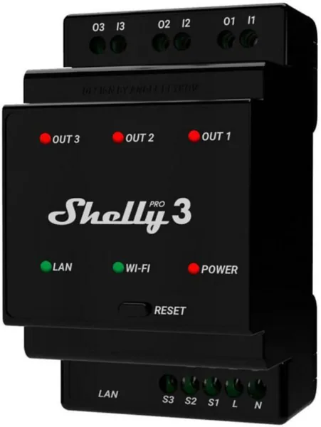 Shelly Pro -releet OHJELMOITAVA RELE 3