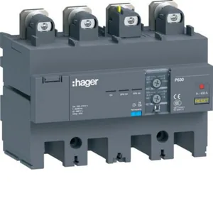 Vikavirtalohko Hager h3+ P630 - VIKAVIRTALOHKO H3+ P630 4N 400A 0.1-10A