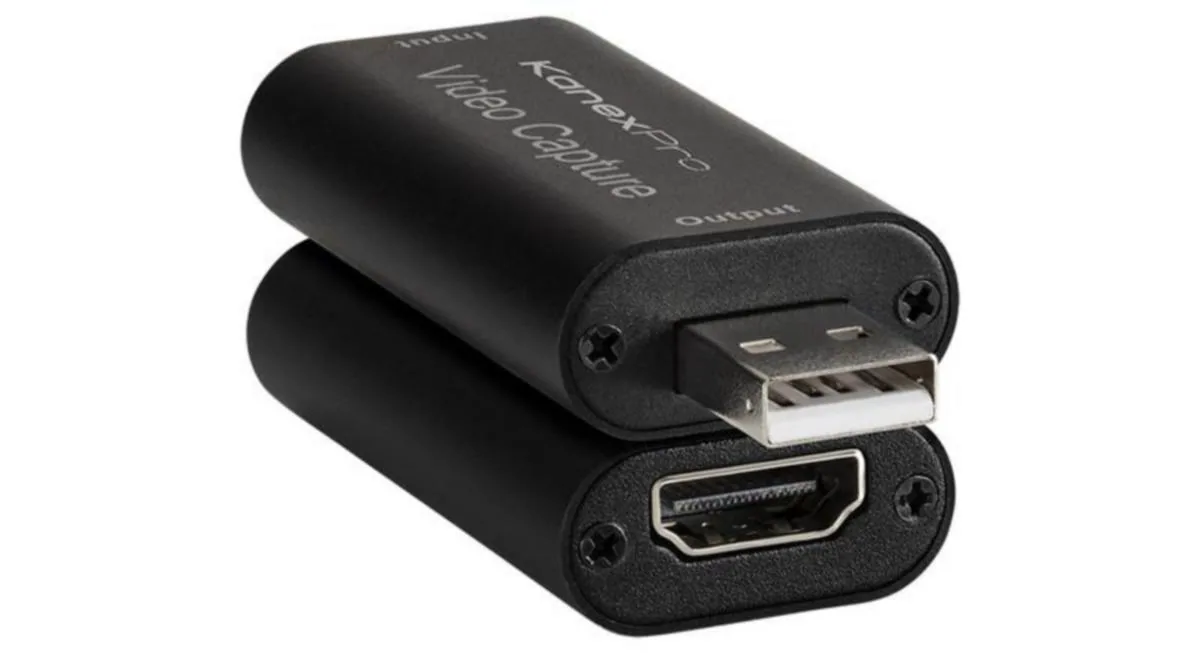 HDMI kuva/ääni kaappauslaite KanexPro CON-GAMECAP - AV-LAITE KANEXPRO HDMI-USB KUVANKAAPPAUS DONGLE