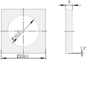 Peitelevy Hager Integro Flow - PEITELEVY INTEGRO FLOW 1OS. KRO GALV. KIILT.