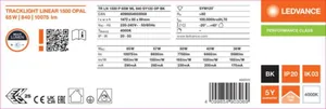 Yleisvalaisin Ledvance Tracklight PFM - YLEISVALAIS TRACKINGLIGHT PFM TR LN 1500 65W 840 ML 120D BK