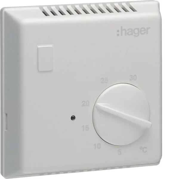 Huonetermostaatti Hager EK053 1S 10A BI MV