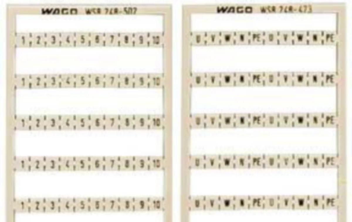 Merkintäkilpi Wago 248-472 L1 L2 L3 N PE