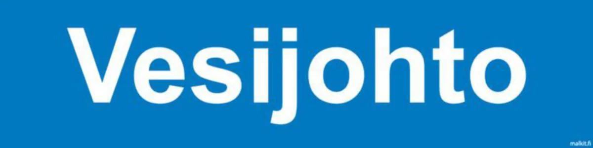 Merkintätarra Malkit Kiinteistö VESIJOHTO 400X100