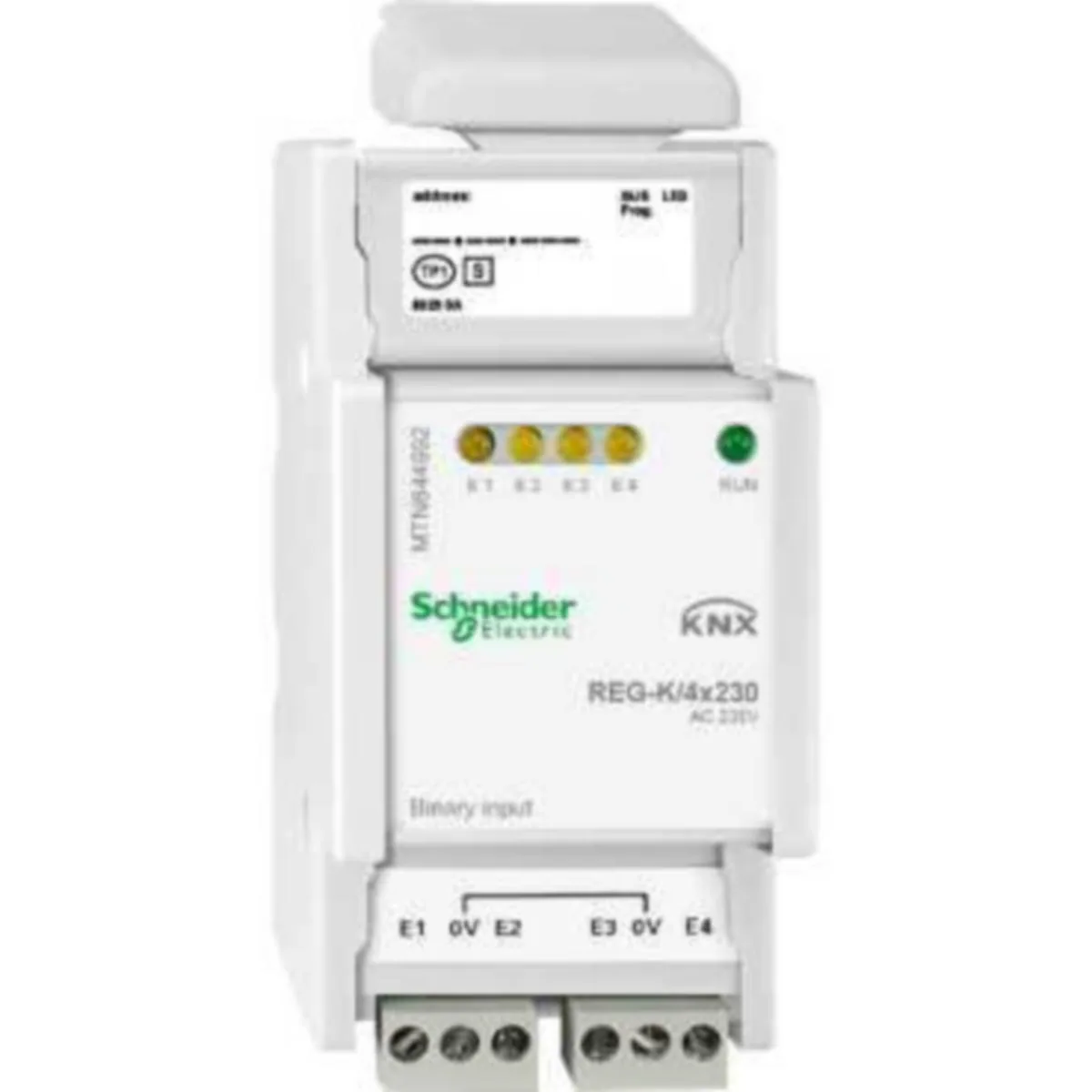 Tuloyksikkö KNX Schneider Electric SpaceLogic KNX Binääri BINÄÄRITULO /4X230