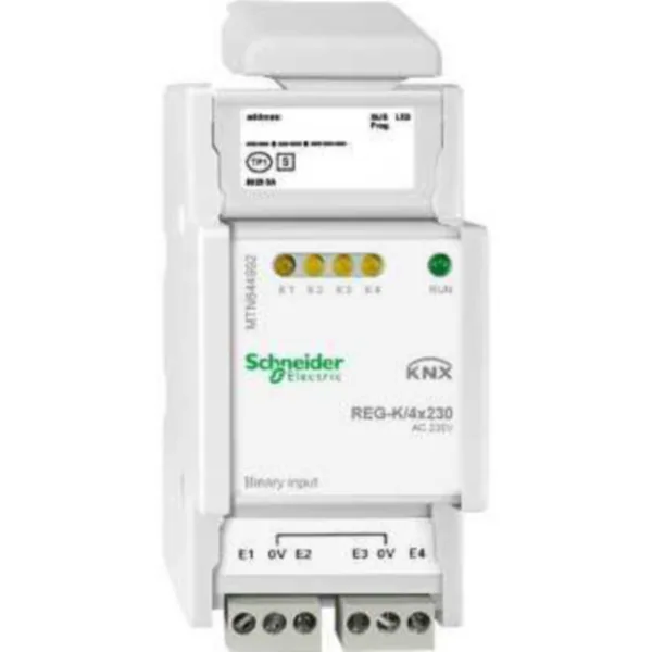 Tuloyksikkö KNX Schneider Electric SpaceLogic KNX Binääri BINÄÄRITULO /4X230