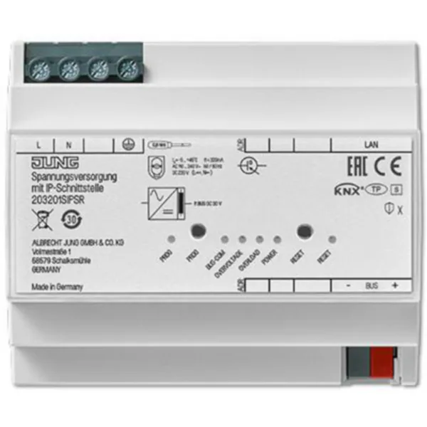 Virtalähde Ensto Jung KNX 320MA+IP-LIITY