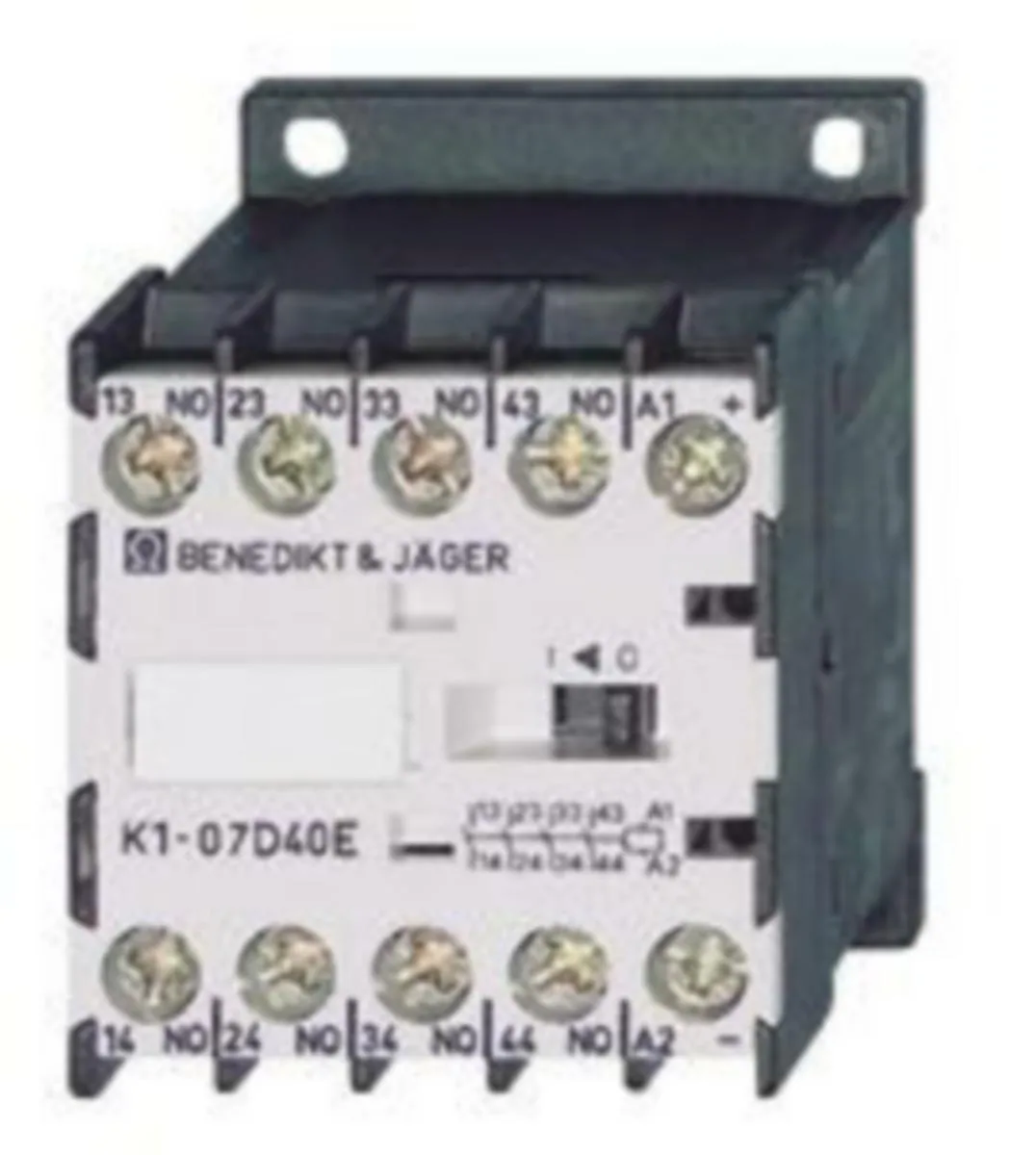 Apukontaktori Benedikt & Jäger K1-07D22 2S+2A 3A 24VAC