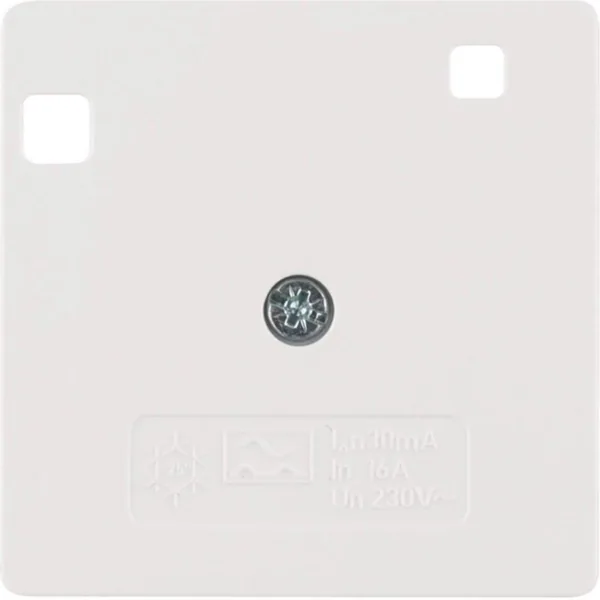 Keskiölevy Hager K.1 RCD 284401 50x50 white