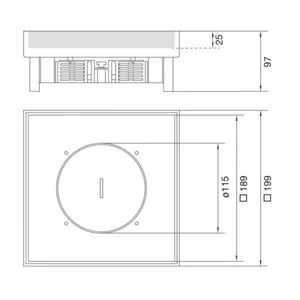 Lattiarasia Hager Electraplan.VE-EE Q06 RST - LATTIARASIA ELECTRAPLAN.VE-EE Q06 RST 200X200 KP 25MM 20KN