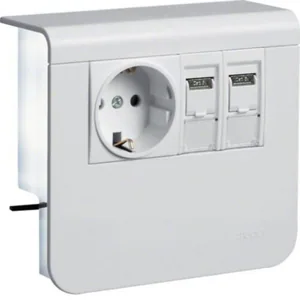 Listapistorasia Hager Tehalit.SL - LISTAPISTORASIA TEHALIT.SL SL20055 PR+2XRJ45 CAT6A LVA