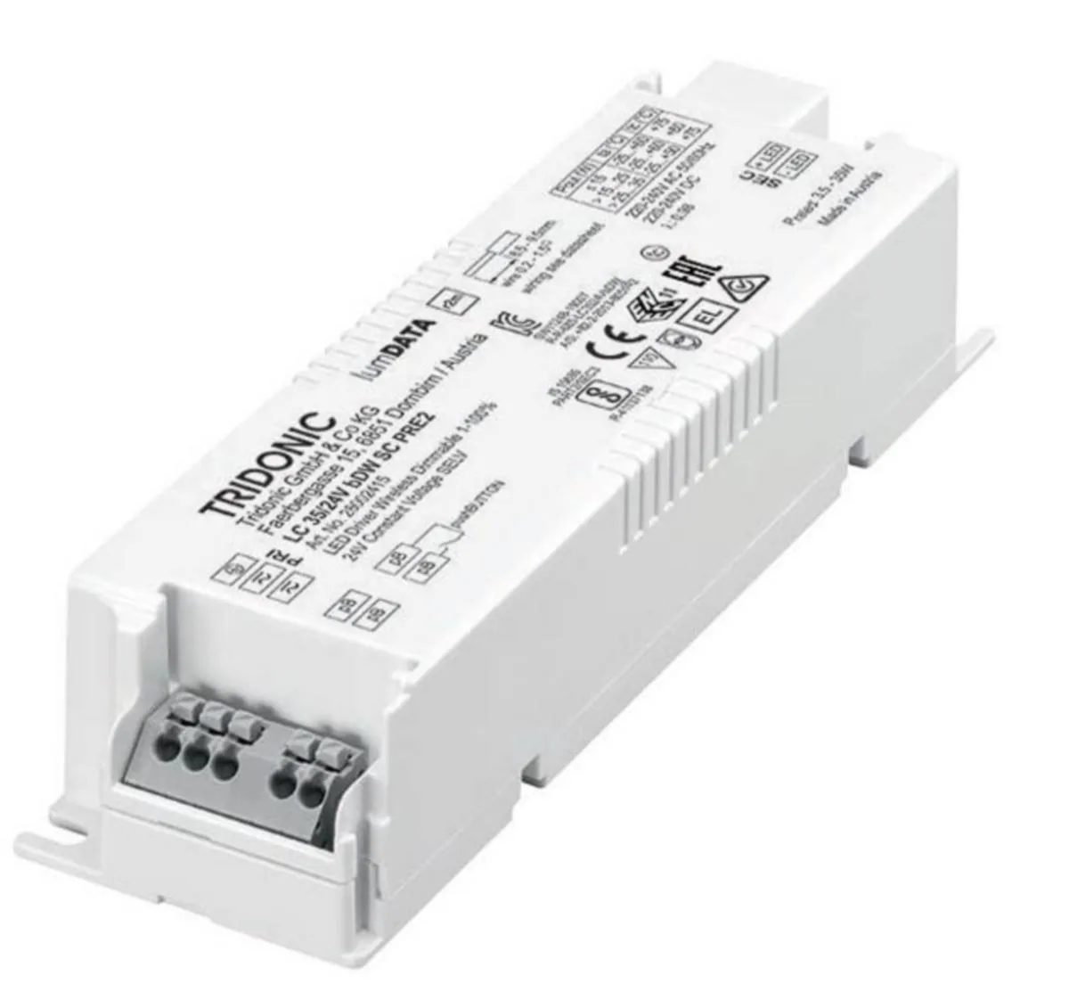Ohjausyksikkö Casambi Tridonic - OHJAUSYKSIKKÖ TRIDONIC LC35W 24V BDW SC PRE2 DRIVER