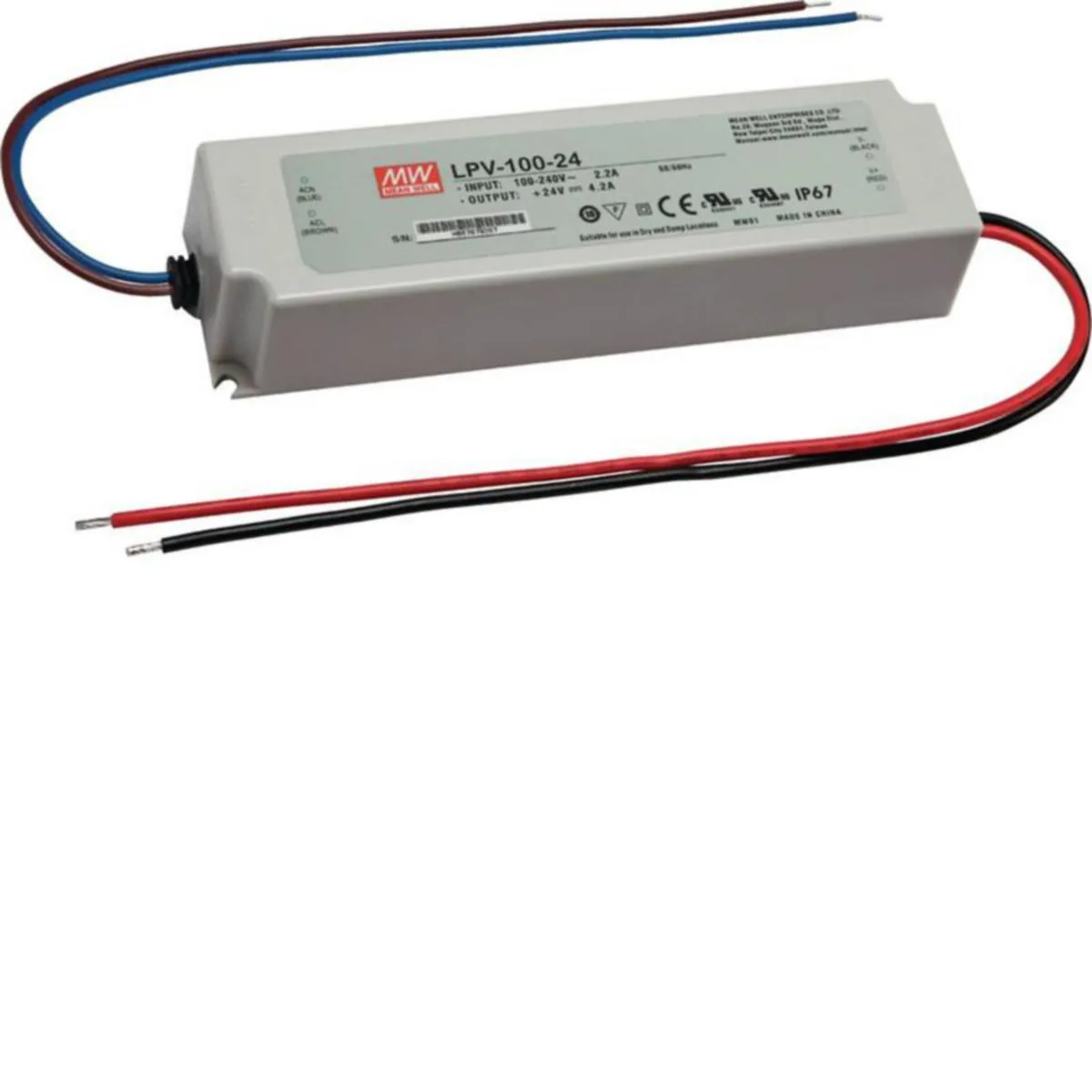 Teholähde Hager Tehalit.SL, LEDTR100 230VAC/24VDC 100.8W