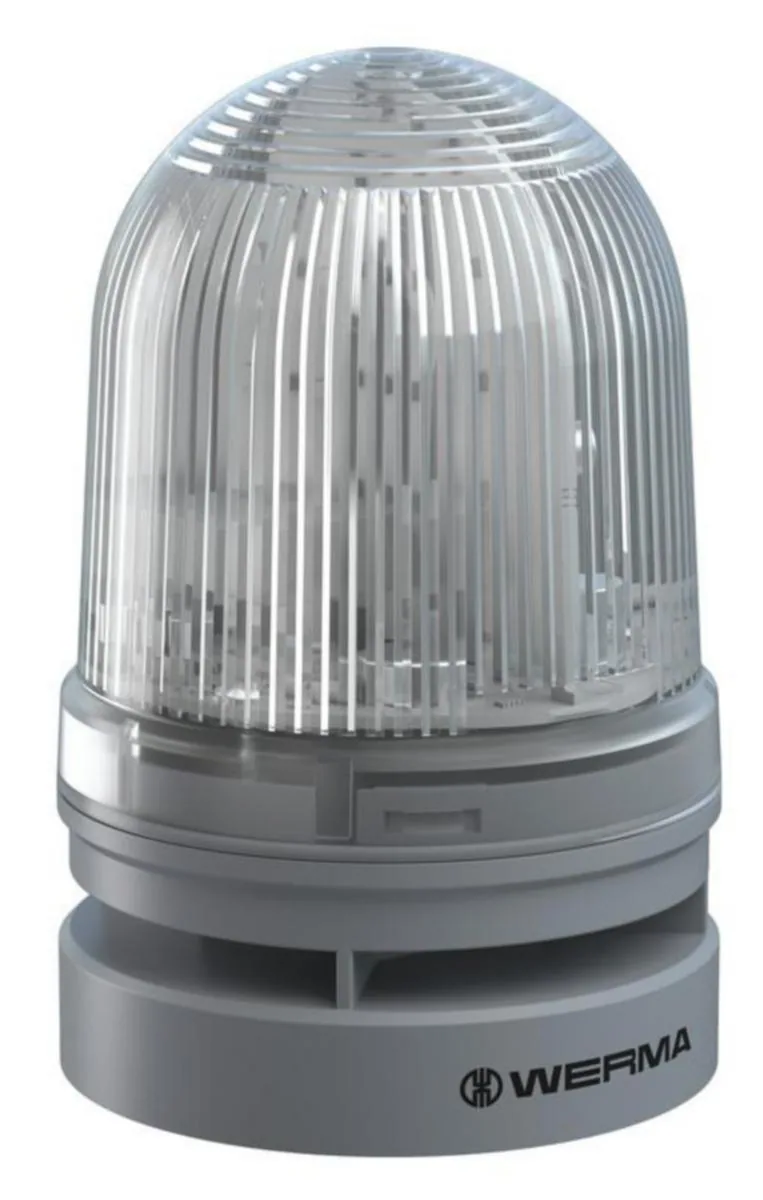 Vilkkuvalo WERMA Signaltechnik EvoSIGNAL Combi Midi TWINLIGHT CL – väritön