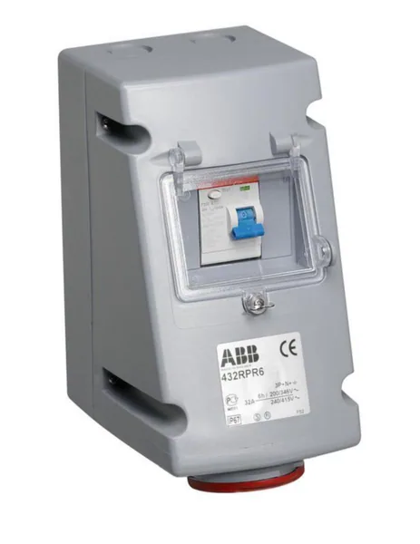 Voimapistorasia Amphenol Critical & Safe IP44 6H, 16A, 3P+N+E, 30MA