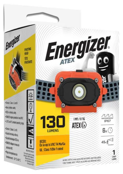 Otsa-/kypärävalaisin ATEX Energizer