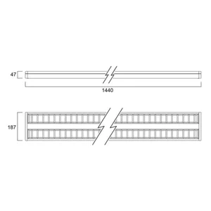 Pinta-/ripustusvalaisin Sylvania Rana LED - PINTA-/RIPUSTUSVAL. RANA LED 0051527 1500 57W 3K VA