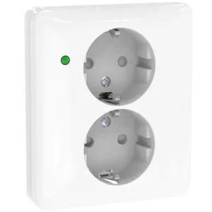 Pistorasia Schneider Electric Exxact - PISTORASIA EXXACT 2S/16A/IP21 2X UPJ VIH LED VAL