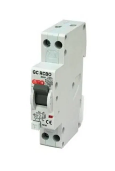 Vikavirtajohdonsuojakatkaisija Garo RCBO GC C6A 1+NX6A/C/30MA/A