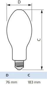 LED-lamppu Philips TrueForce (LED HPL) - YMPÄRISÄTEILEVÄ LAMPPU TFORCE LED HPL 13W E27 840 FR