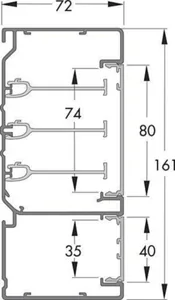 Johtokanava Schneider Electric Thorsman INKA - JOHTOKANAVA THORSMAN INKA 160X72X2500 AL VAL