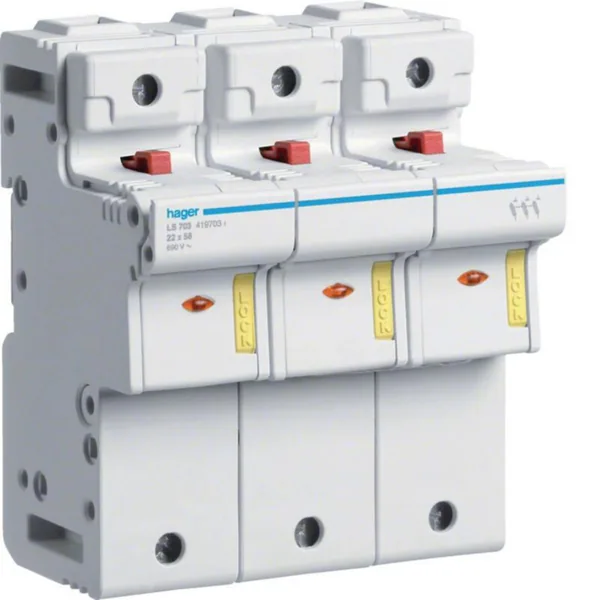 Putkisulakealusta Hager LS703 3-NAP L58 PUTKISUL