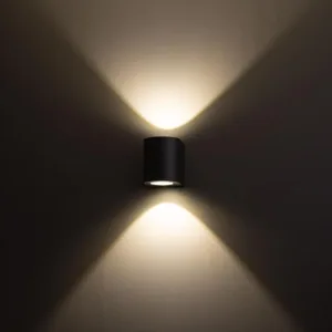 Seinä/kattovalaisin ulko FTLight Diva - SEINÄ/KATTOVALAISIN ULKO DIVA 2X5W LED MUSTA 3K
