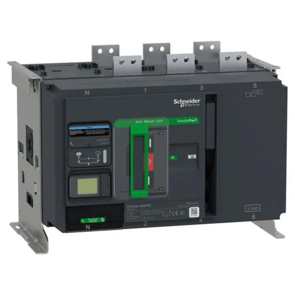 Vaihtokytkin Schneider Electric TA1A ACTIVE 1250A 3P LCD-HMI