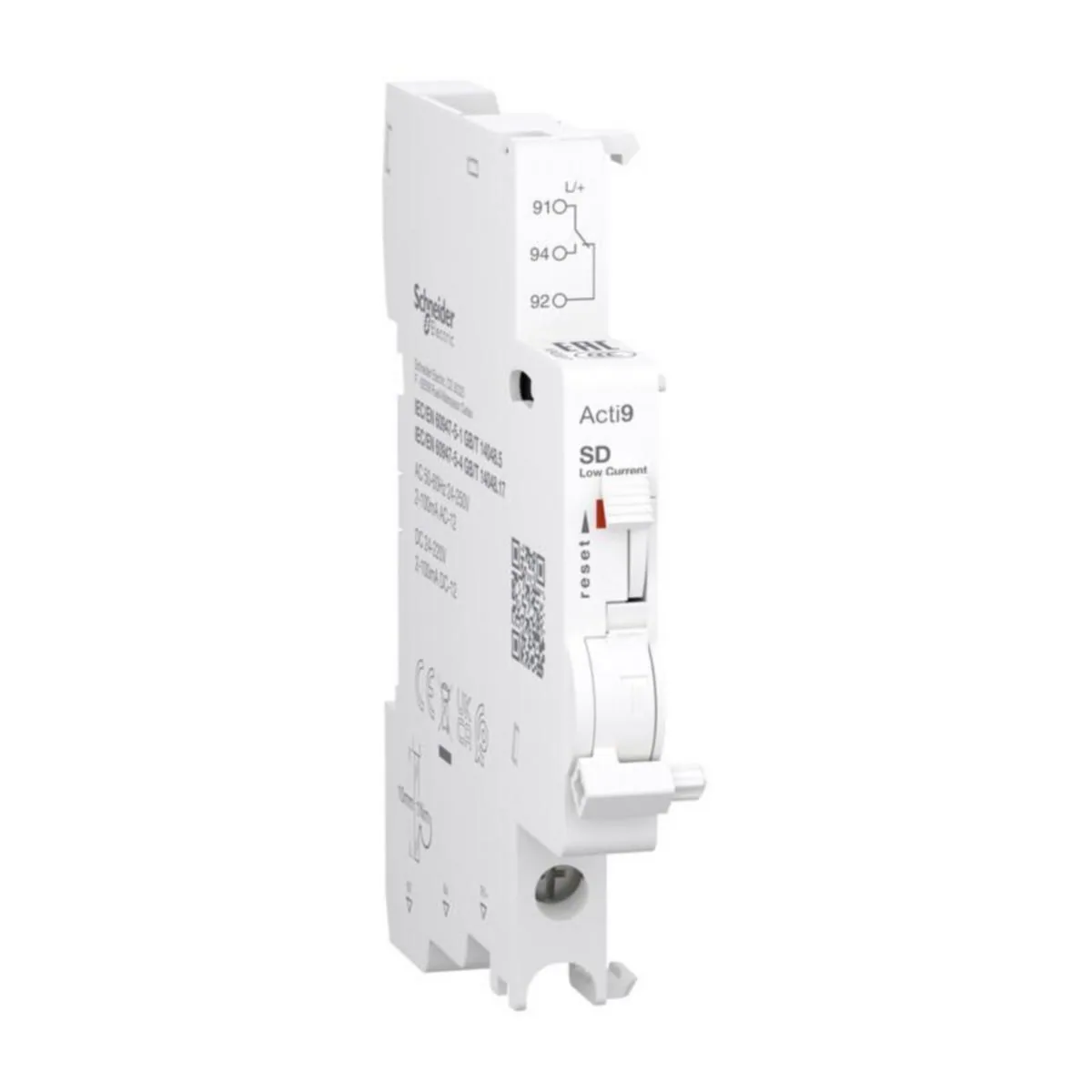 Apukosketin Schneider Electric Acti 9 ACTI9 SD HÄLKOSK 2-100MA VK A
