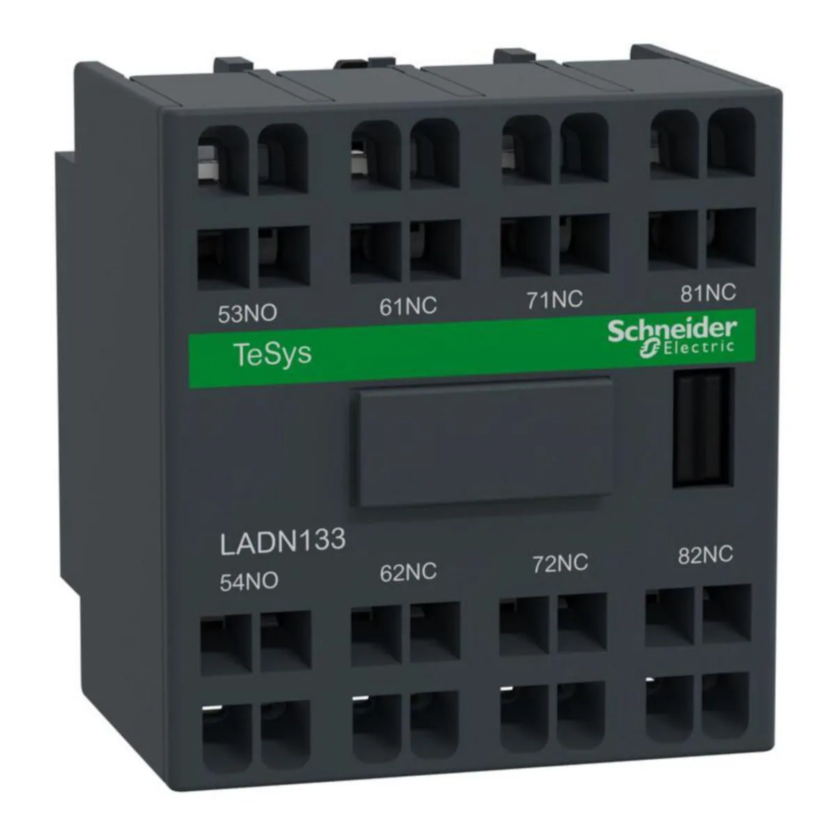 Apukosketin Schneider Electric TeSys LADN133, PÄÄLLE 1S+3A, JOUSI