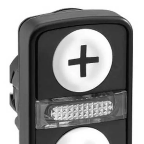 Kaksoispainike Schneider Electric Harmony ZB5AW7A1715 M.VALO