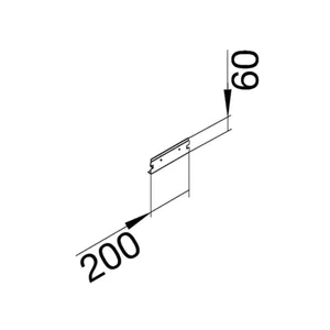 Päätykappale Hager tehalit.BKG - PÄÄTYKAPPALE TEHALIT.BKG BKGD FE 200X60 ZN