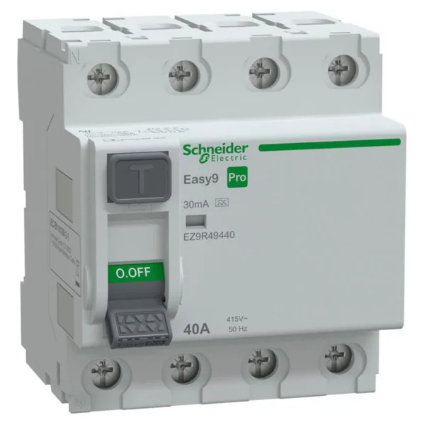 Vikavirtasuojakytkin Schneider Electric Easy9 RCCB 4P 40A 30MA A