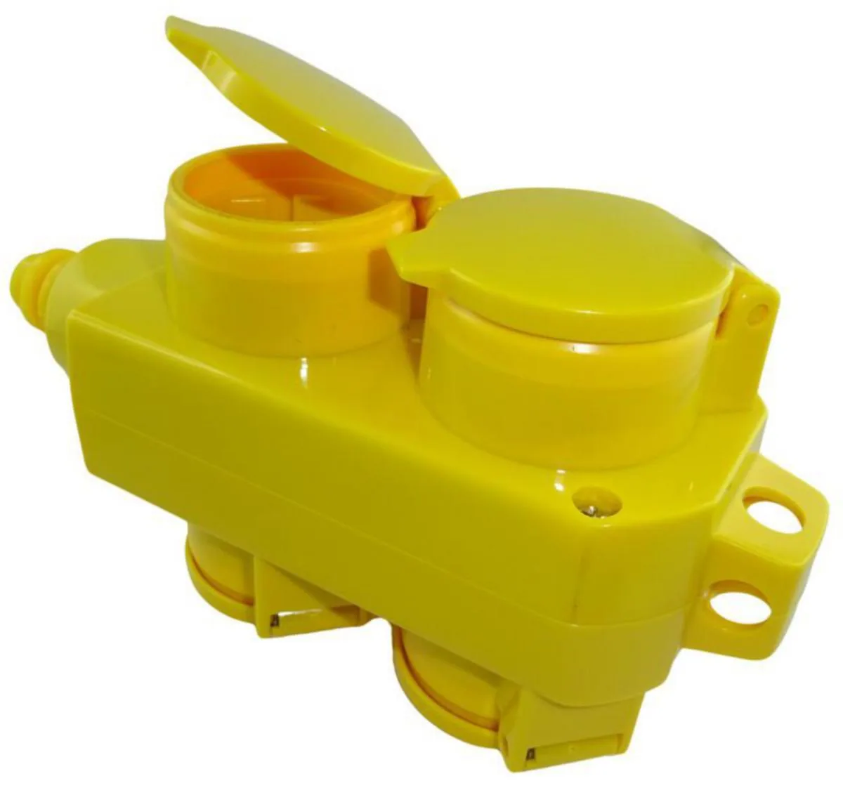Jatkopistorasiat 4-os PE - JATKOPISTORASIA PE 4-OS KELTAINEN IP54