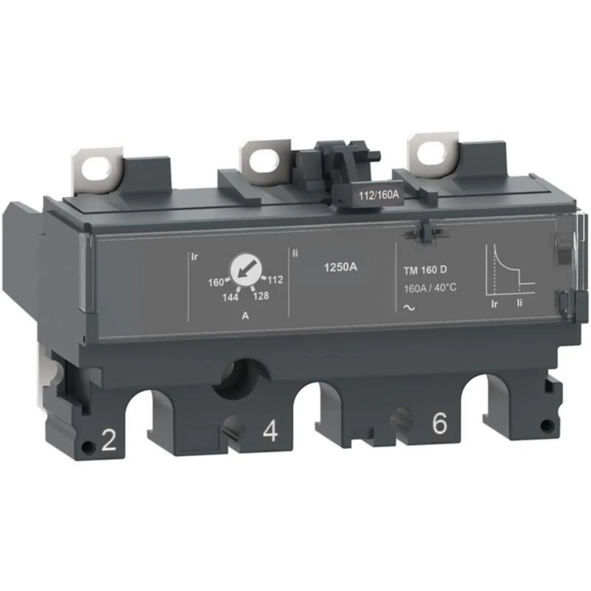 Kompaktikatkaisijan suojarele Schneider Electric ComPactT TM...D 3P TM100D 63A 3P3D NSX100-250